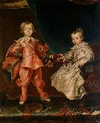 Portrait of Ferdinand IV with his sister Maria Anna